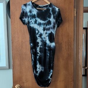 Antistar Tie-Dye Black and White Women's Dress